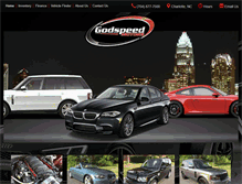 Tablet Screenshot of godspeedmotors.com